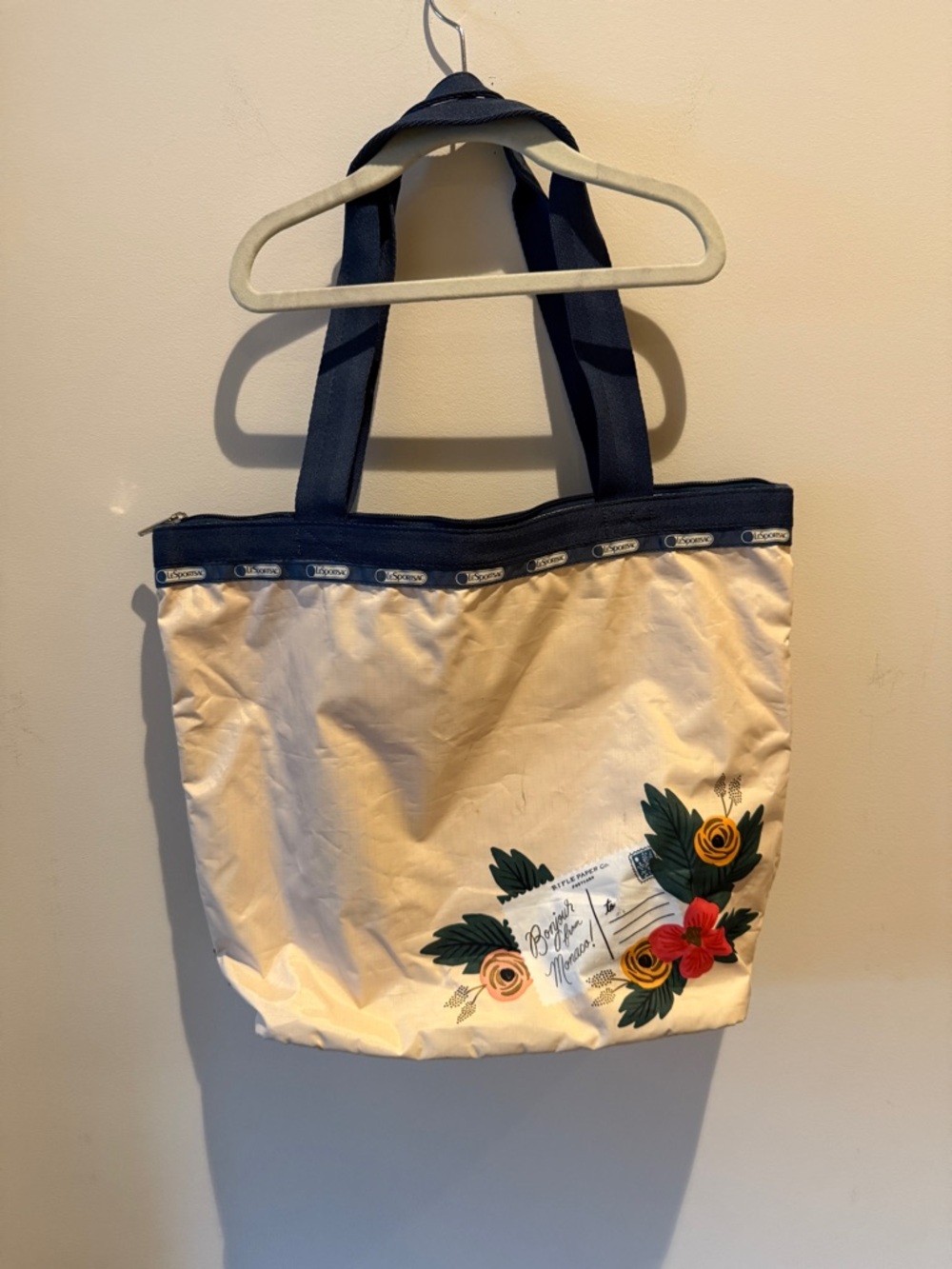 LeSportSac X Rifle Paper Co Monaco Hailey Tote Bag O/S - Picture 5 of 7